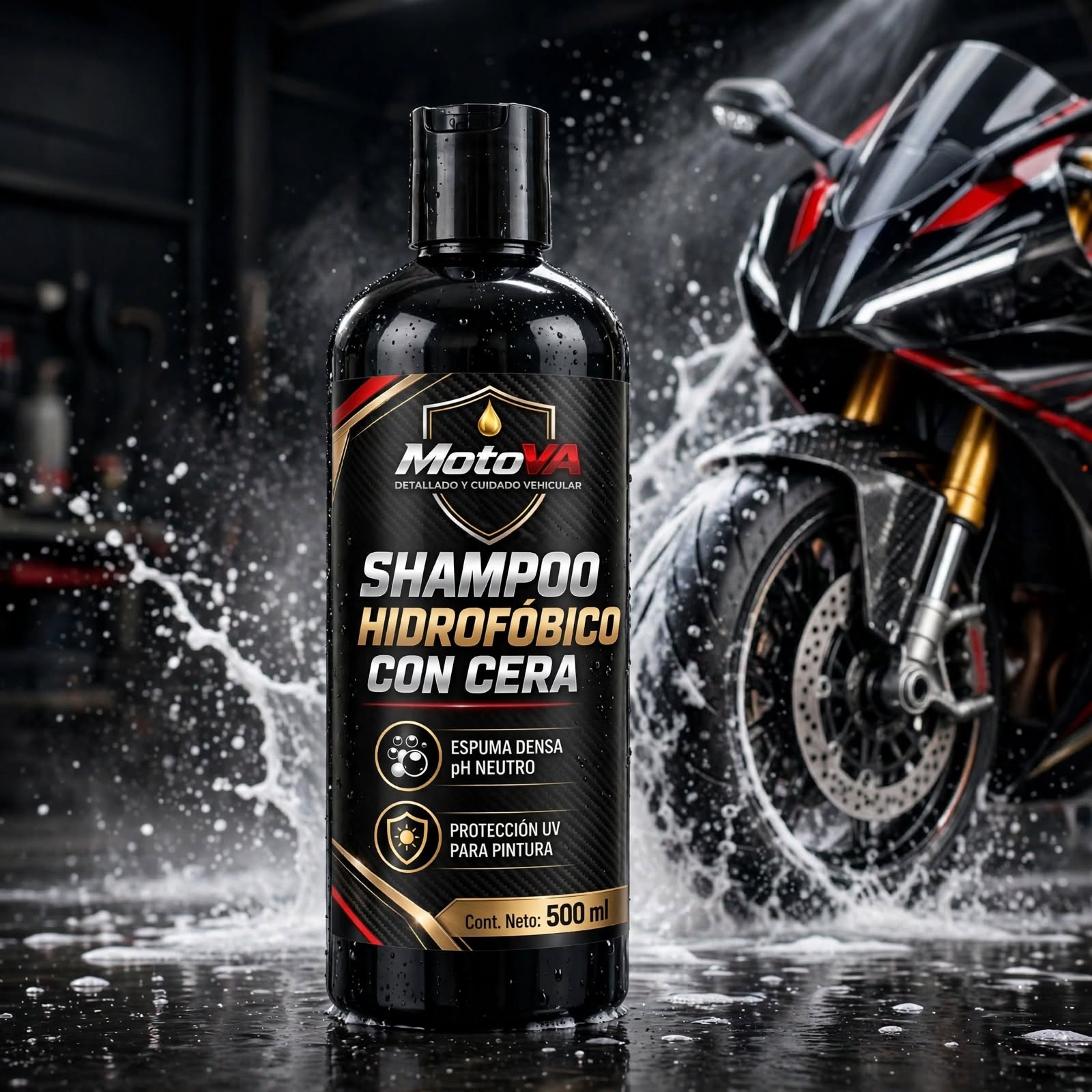 Shampoo Hidrofóbico con Cera